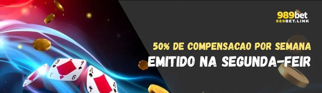 Banner de promoções e bônus 989bet