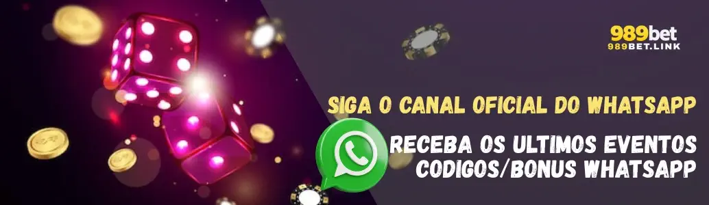 Banner de promoções e bônus 989bet