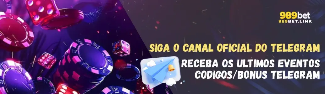 Banner de promoções e bônus 989bet