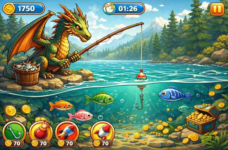Jogo aquático estilo fishing com efeitos visuais e interface da 989bet